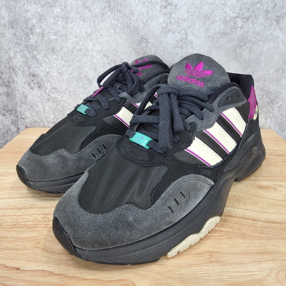 Adidas Retropy F90 Sneakers Mens 12 Black Magenta Lace Up Casual Shoes HP8020 - Picture 5 of 11